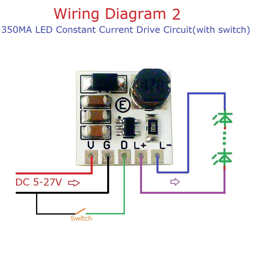 LD2635MA mini size DC 5-24V Step-downLED Constant Current Dimming Module PWM Adjustable Controller