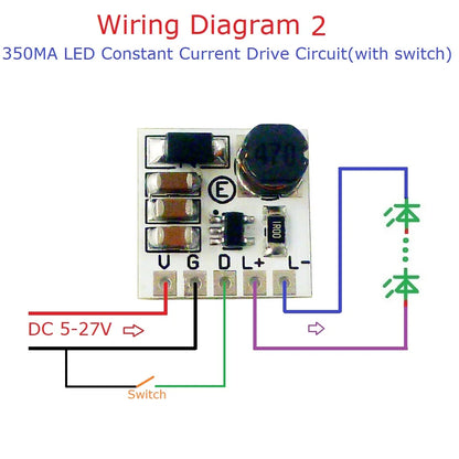LD2635MA mini size DC 5-24V Step-downLED Constant Current Dimming Module PWM Adjustable Controller
