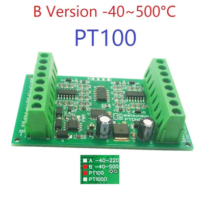 PTDNC04 PT1000 4CH Modbus Wide Range Temperature Sensor Collector PT100 RTD Platinum Thermal Resistance RS485 Remote Analog Quantity