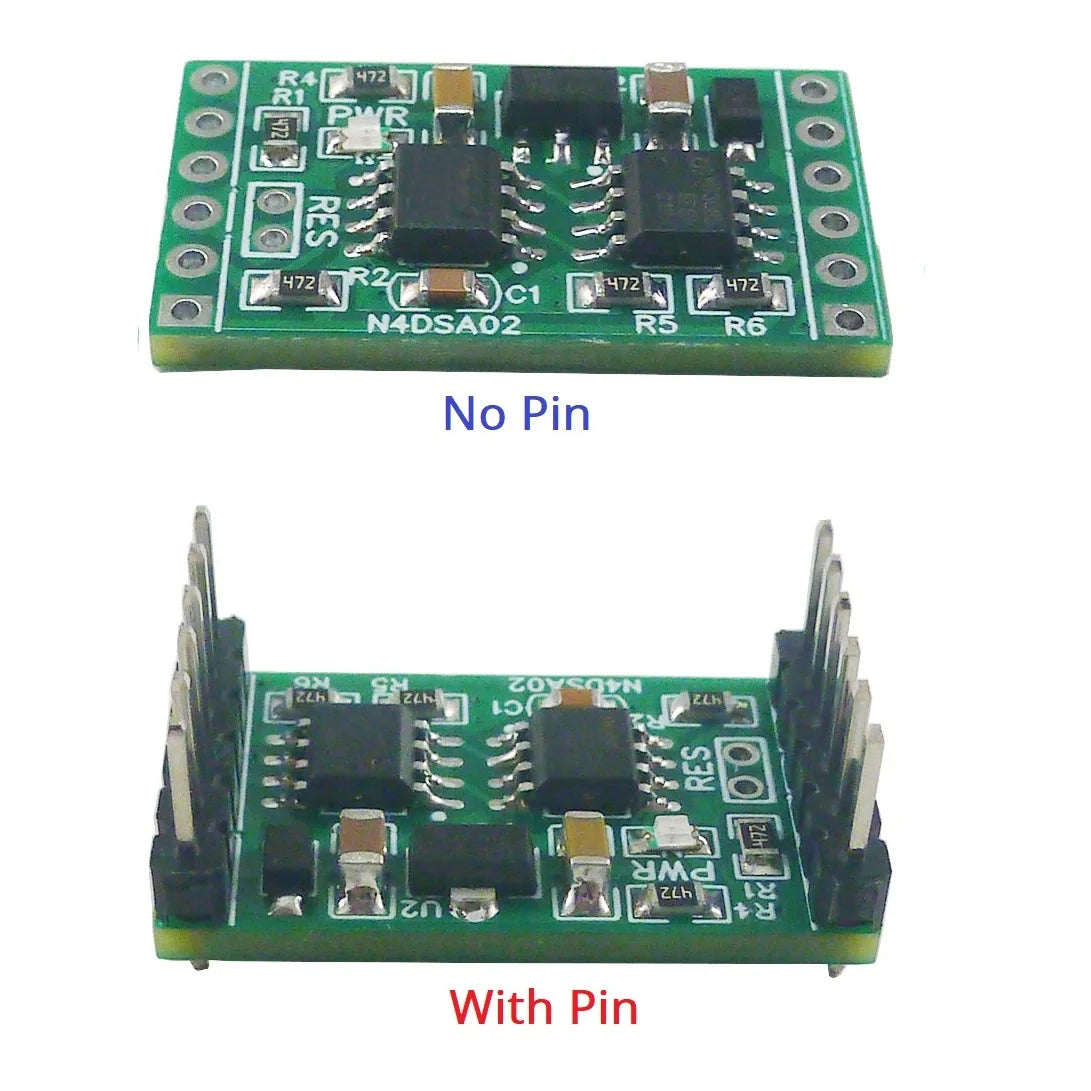 N4DSA02 2CH RS485 Digital Temperature Collector DS18B20 Sensor DC 5V 12V 24V Modbus Analog Input IO for Thermostat Smart Home R46CA01