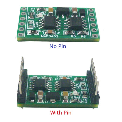 N4DSA02 2CH RS485 Digital Temperature Collector DS18B20 Sensor DC 5V 12V 24V Modbus Analog Input IO for Thermostat Smart Home R46CA01