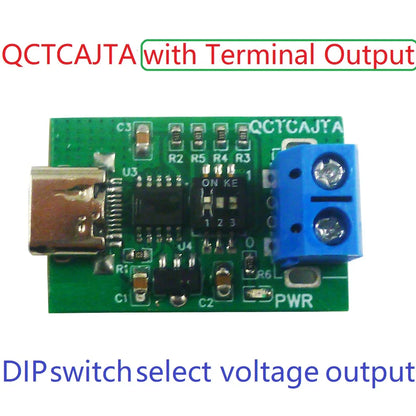 QCTCAJTA Type-C PD2.0 PD3.0 QC2.0 QC3.0 PD2.0 AFC Fast Charge decoy Trigger Module DC 5V 9V 12V 15V 20V for PTZ Camera PLC WIFI Router