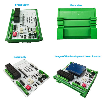 DNUNB17 4DI-4DO-4AI Digital Analog AM2301/SHT20/SHT30/DS18B20 Temperature Humidity OPEN PLC Expansion Board for Arduino UNO R3