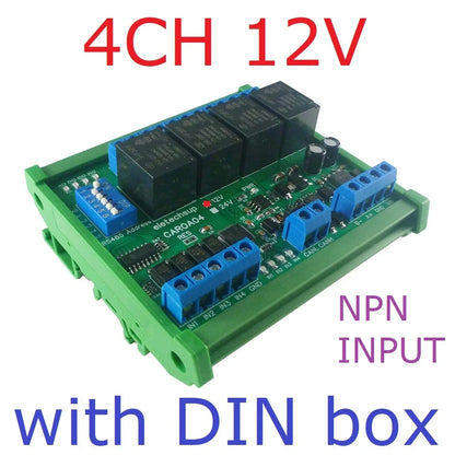 CAROA04 CAROB08 CAROC16 4/8/16 DI-DO CAN Relay Controller Module RS485 Digital NPN/PNP IO Expanding Board for CNC Car Automated Industry CARO