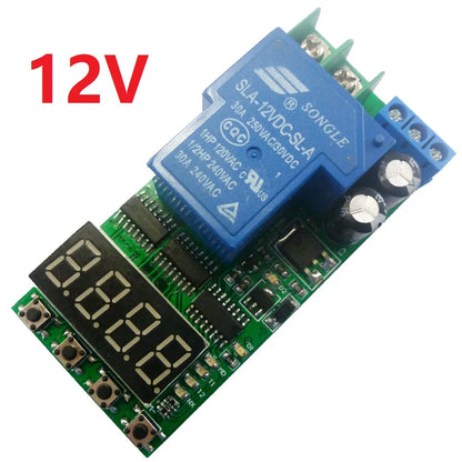 IO23C01 DC 12V 24V  30A Multifunction Timer Delay Relay Module High Power On/Off Adjustable for PLC Motor LED Car