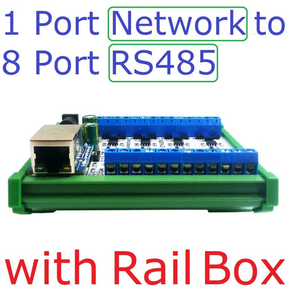 ET69C02 R4HUB08 ETHUB18 1/8 Port Industrial Modbus Gateway Ethernet Network to RS485 HUB RUT TCP/IP MQTT HTTP