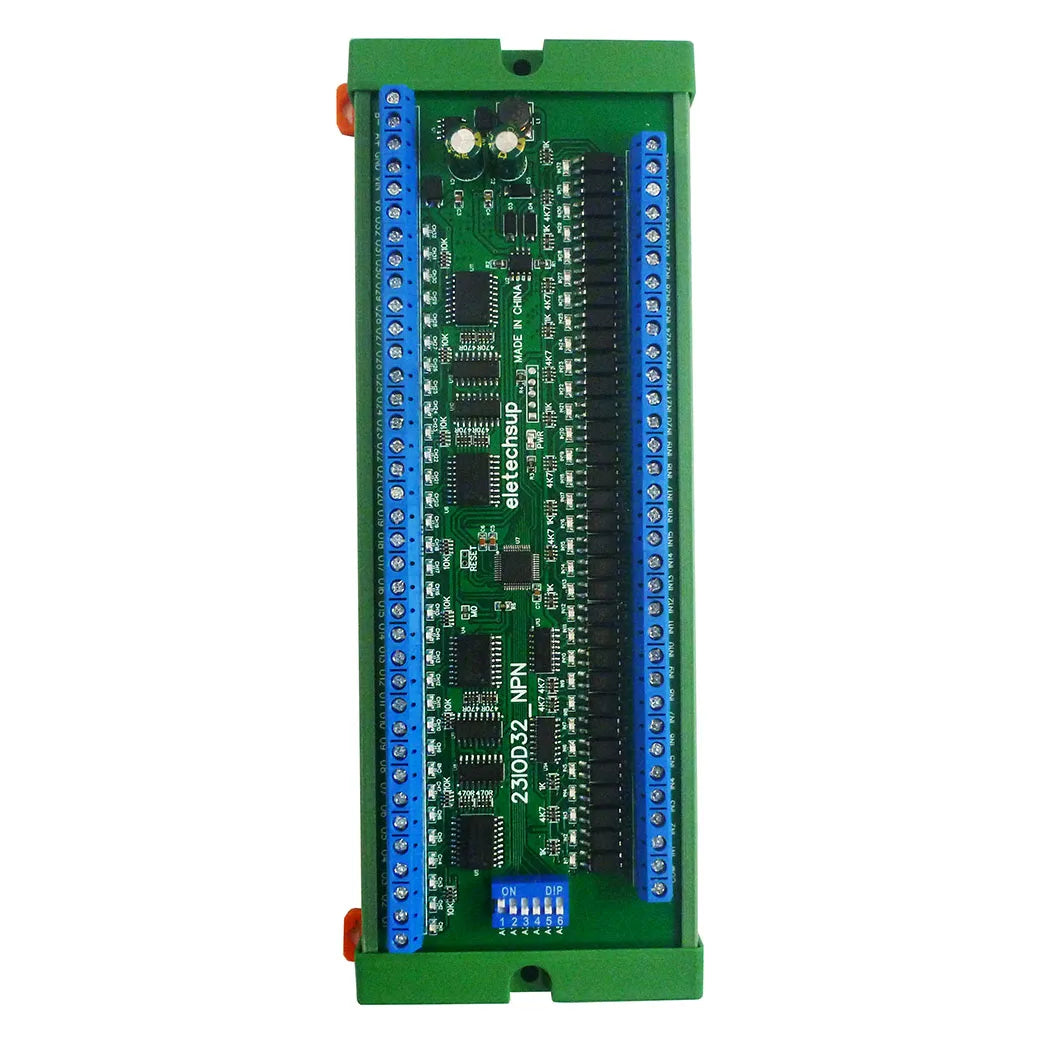 23IOD32 32CH RS485 IO Master-Slave Remote Control Switch Board NPN/PNP Isolation Input 300MA MOS Output Modbus RTU PLC Expansion Module