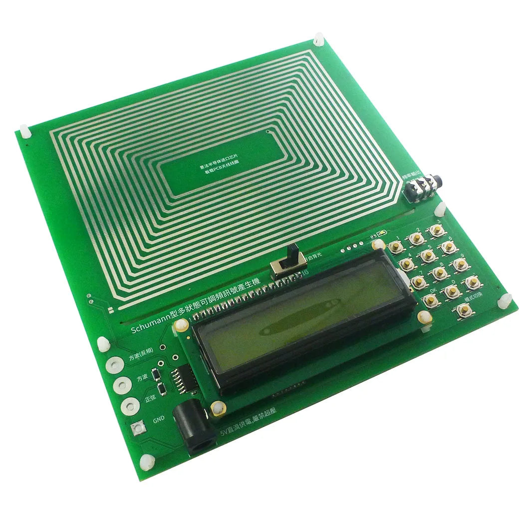SMLDA01 0.01Hz~300000Hz Adjustable Schumann Sine Wave Resonance Generator Ultra-Low Frequency Pulse Generator Audio Resonator USB