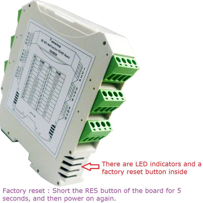 SGIOB08 8Ch DC 7-30V Safety Barrier Shell RS485 Digital Optocoupler Input Darlington tube Output Module MODBUS RTU PLC Expansion Board