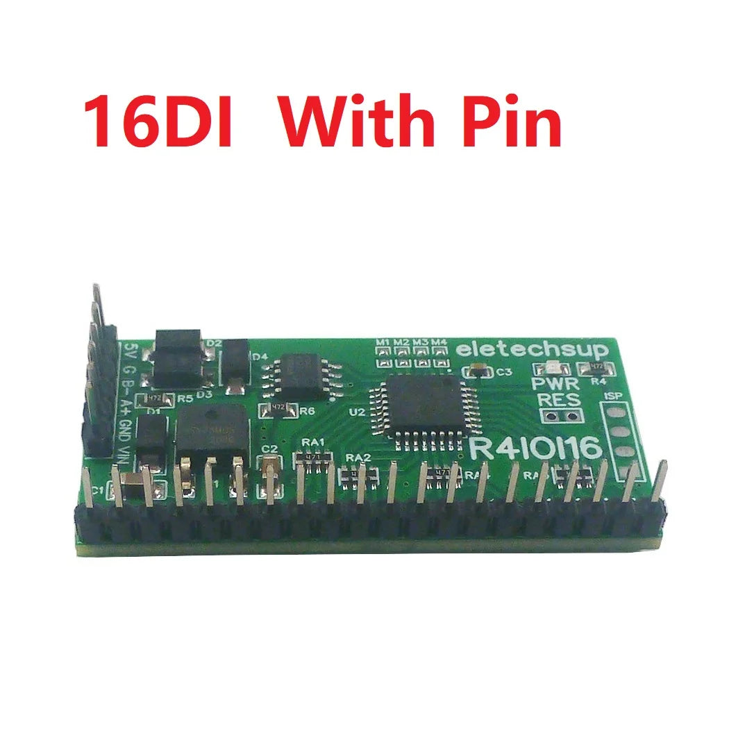 R4IOI16 16DI/16DO/8DI-8DO/4DI-12DO/12DI-4DO Modbus Rtu Digital IO RS485 2.54mm Pin Core Board for Arduino ESP32 ESP8266 PLC Smart Home