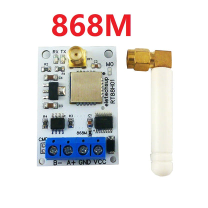RT88H01 DC 5-12V 433M 868M RS485 Lora 22DBM RF Wireless Transceiver Master-Slave Transmission for RS485 PLC PTZ Wireless Meter Reading