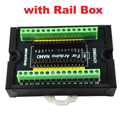 DNNOA01 NANO V3.0 DIN35 C45 DIN Rail Expansion Board 3.96MM Mount Screw Terminal Block Adapter Module for Arduino Open PLC Smart Home