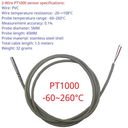 PTDNC04 PT1000 4CH Modbus Wide Range Temperature Sensor Collector PT100 RTD Platinum Thermal Resistance RS485 Remote Analog Quantity
