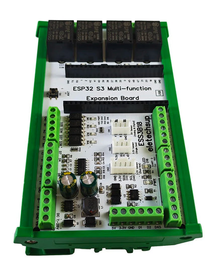 ESS3B18 ESP32 S3 Expansion Board for Current Voltage Relay Temperature Humidity AM2301 DS18B20 SHT20 SHT30 ACS712 WIFI MQTT IOT BLE