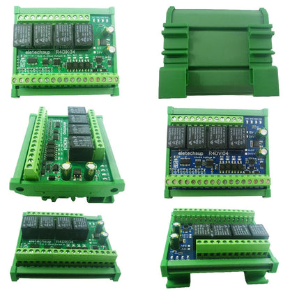 R4DIK04 R4DVI04 4AI 4DI 4DO ModBus Gateway Module Digital Analog Quantity Acquisition Switching Value Current Voltage 4-20MA 0-5V 0-10V