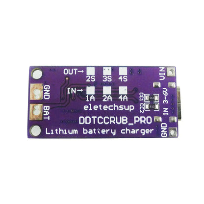 DDTCCRUB 1-4Cell Type-C to 4.2V 8.4V 12.6V 16.8V LiPo Li-Ion Battery Pack Portable Charger Diy Outdoor Emergency Power Supply Solar Panel