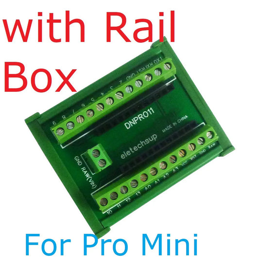 DNPRO11 DIN Rail Mount Screw Terminal Block Adapter Module For Arduiuo Pro mini Board
