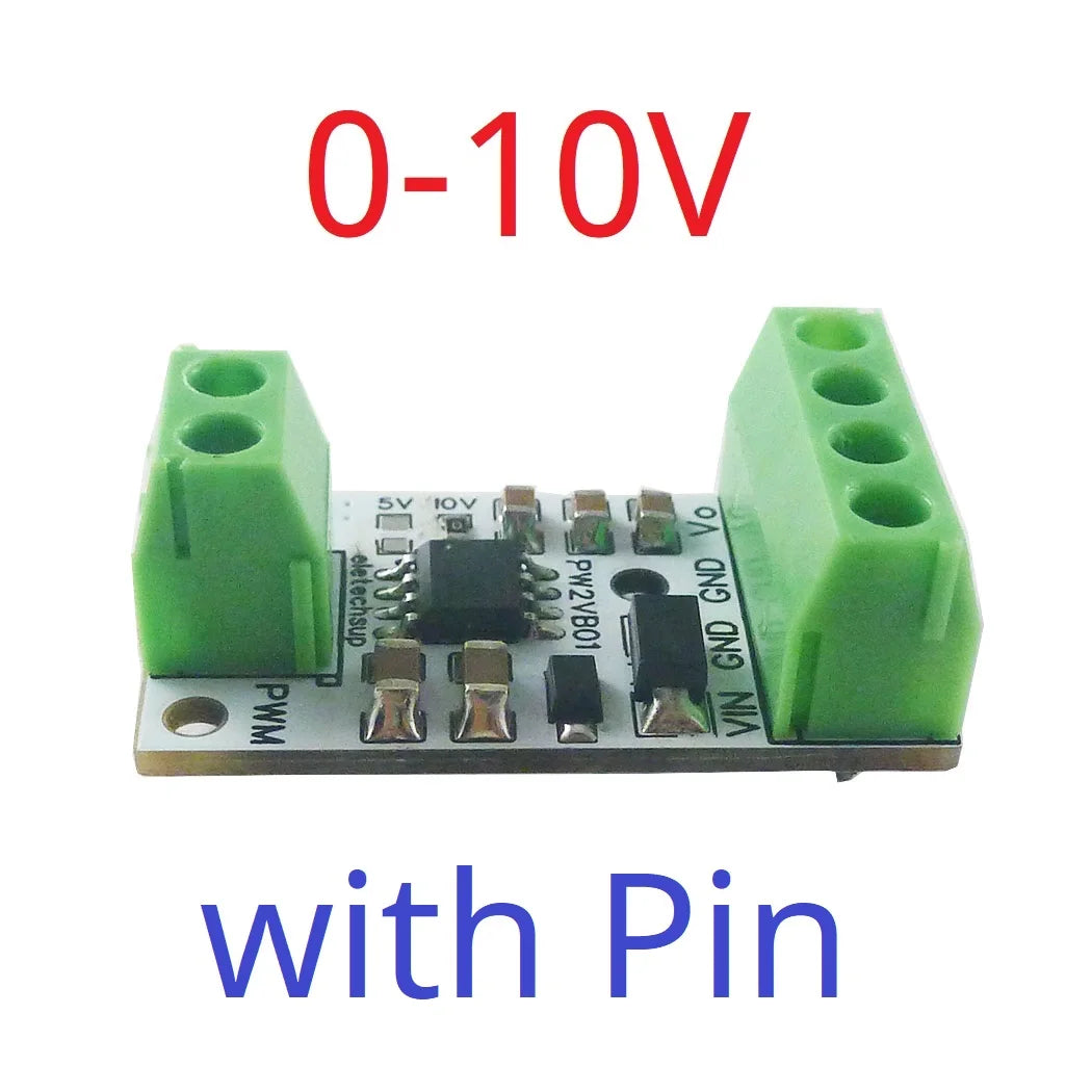 PW2VB01 0-5V/0-10V Frequency to Voltage Module PWM to DAC Converter PLC MCU FPGA Analog IO Expansion Board Signal Generator