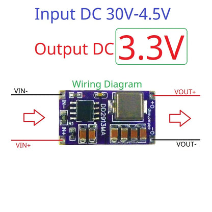 DD2913MA 3A Synchronous Step-Down Regulator OVP OCP OTP SCP DC-DC Buck Converter 4.5V-30V to 3V 3.3V 4.2V 5V 6V 7.5V 9V 12V