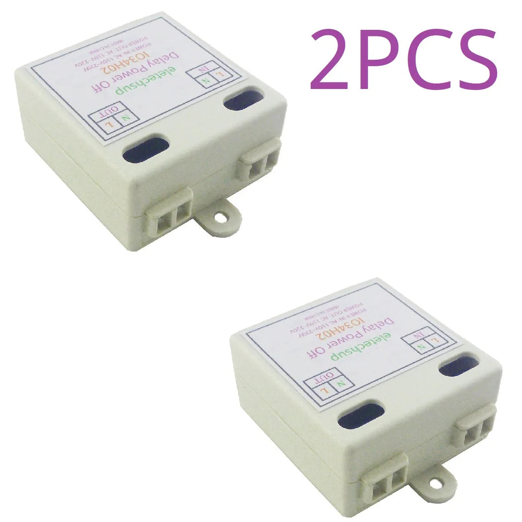 IO34H02 110V 120V 220V 50-60HZ AC Time Delay Relay DIP Switch to Set Time Switch for Light Fan Small Power Water Pump Automatic Door
