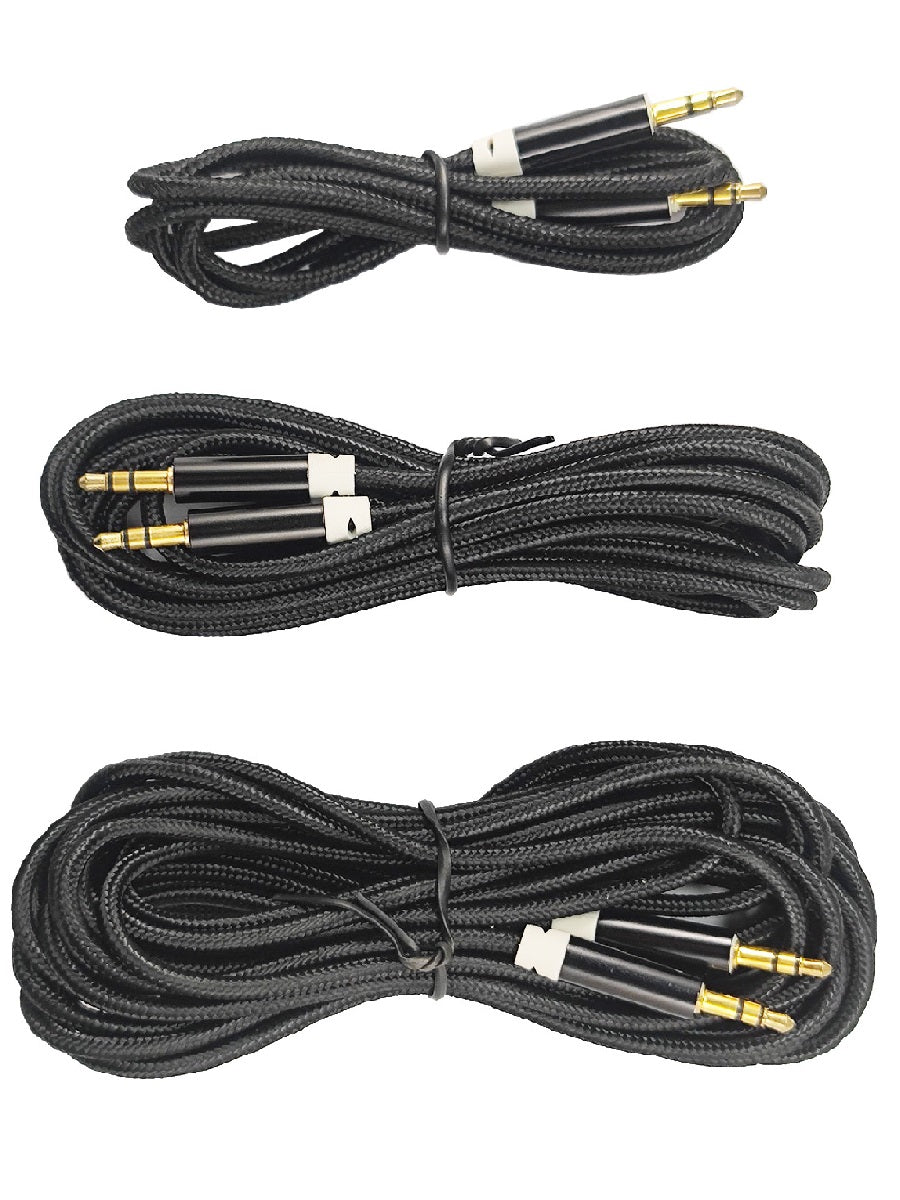 TB467 3.5MM Male to Male Aux Audio Cable Gold Plating Copper Core Wire For 7.83HZ Schumann Resonance Signal Generator and Antenna