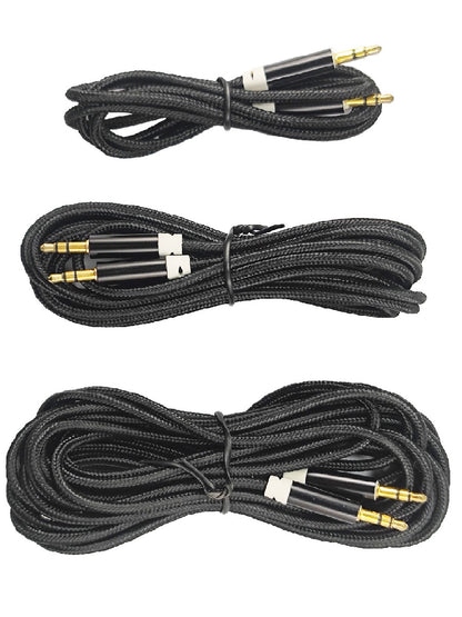 TB467 3.5MM Male to Male Aux Audio Cable Gold Plating Copper Core Wire For 7.83HZ Schumann Resonance Signal Generator and Antenna
