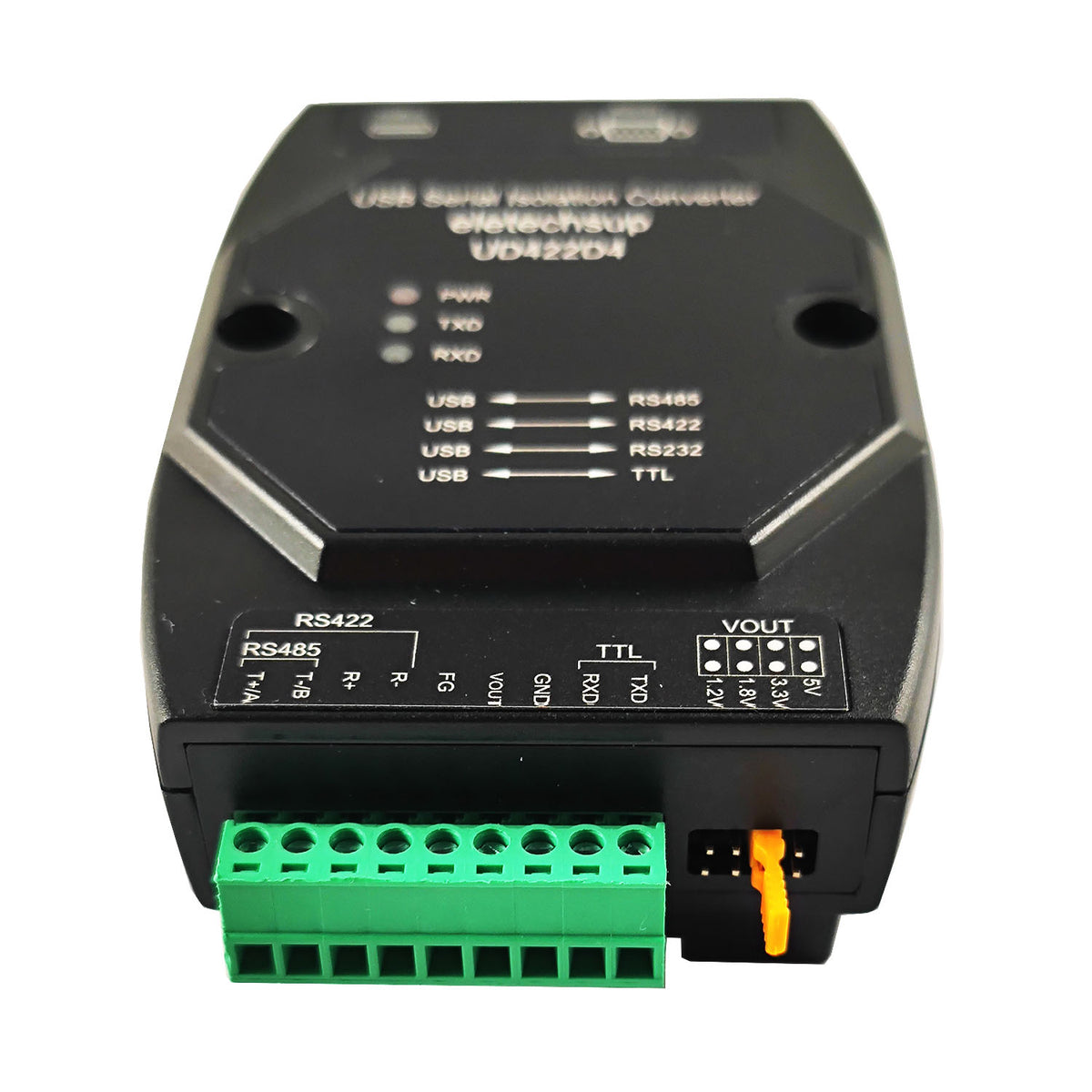 UD422D4 4 IN 1 Multifunctional USB Debugger RS485 RS422 RS232 TTL Extender High speed Isolation Anti-interference Lightning protection