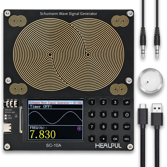Schmann generator Healpul Large Antenna Frequency Generator with Timer Adjustable Schumann Resonance Generator|0.01Hz-200kHz Meditation