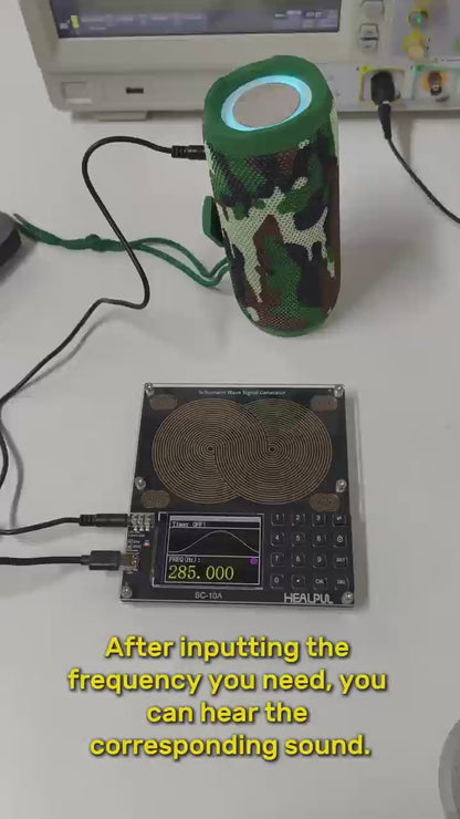 Schmann generator Healpul Large Antenna Frequency Generator with Timer Adjustable Schumann Resonance Generator|0.01Hz-200kHz Meditation