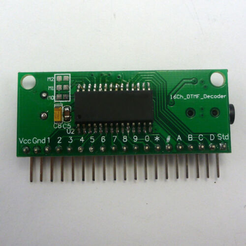 AE11A04 DTMF Generator Dial Keypad Audio Encoder Wireless MT8870 Display Relay C